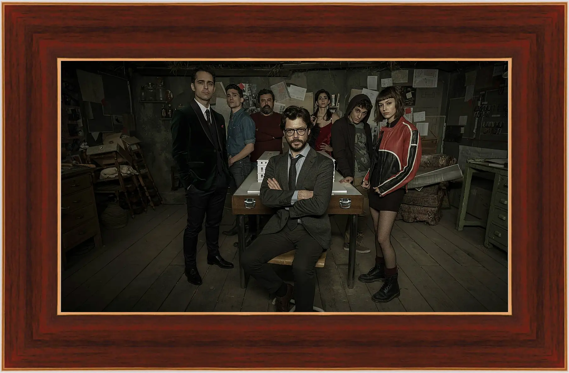 Картина в раме - Бумажный дом. La casa de papel