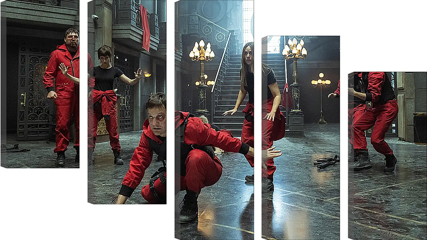 Модульная картина - Бумажный дом. La casa de papel