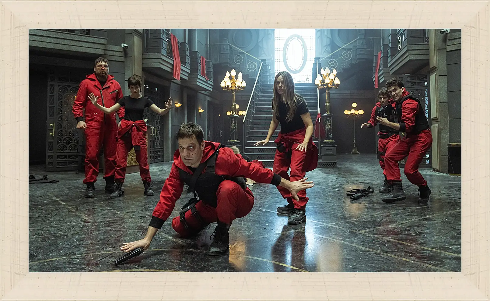 Картина в раме - Бумажный дом. La casa de papel