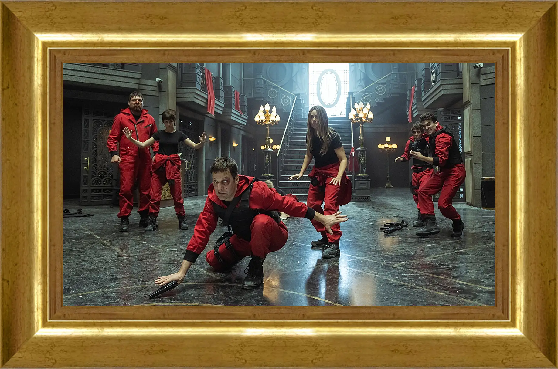 Картина в раме - Бумажный дом. La casa de papel