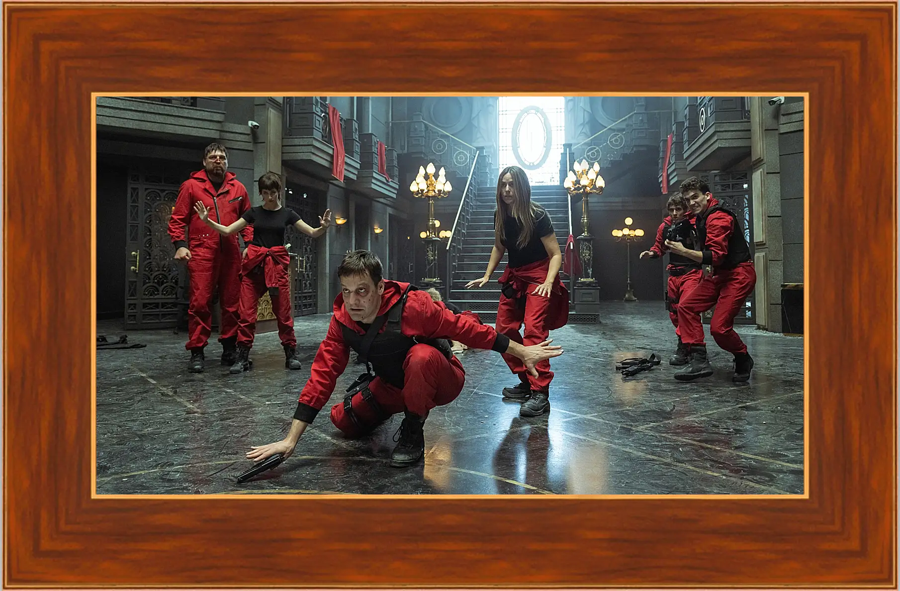 Картина в раме - Бумажный дом. La casa de papel