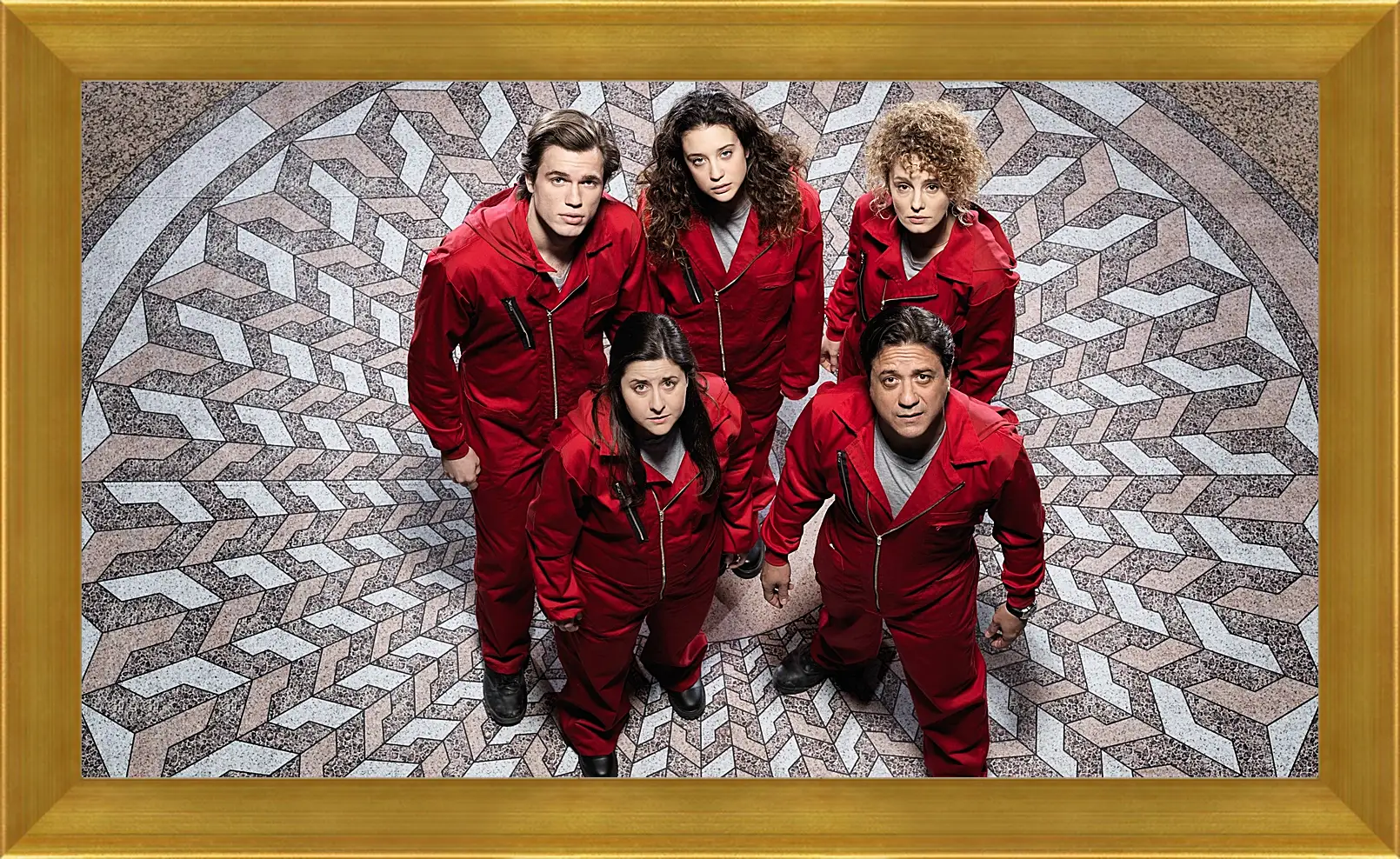 Картина в раме - Бумажный дом. La casa de papel