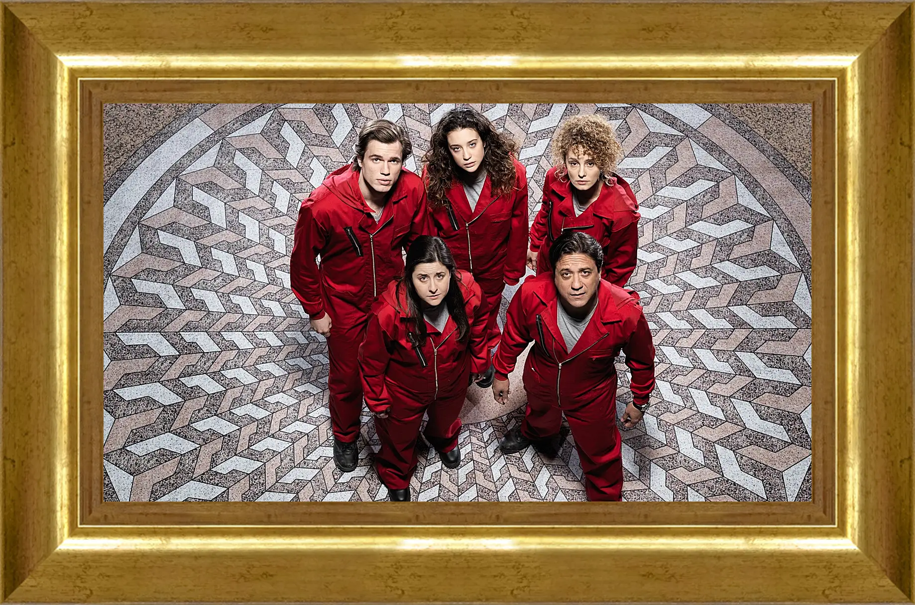 Картина в раме - Бумажный дом. La casa de papel