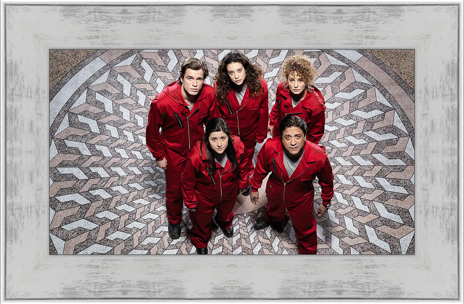 Картина в раме - Бумажный дом. La casa de papel