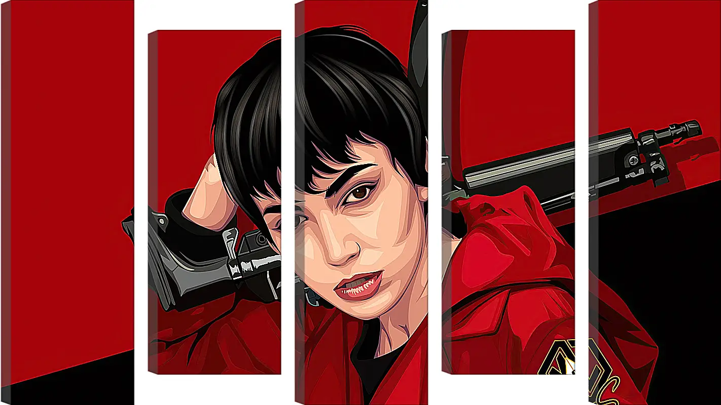 Модульная картина - Бумажный дом. La casa de papel
