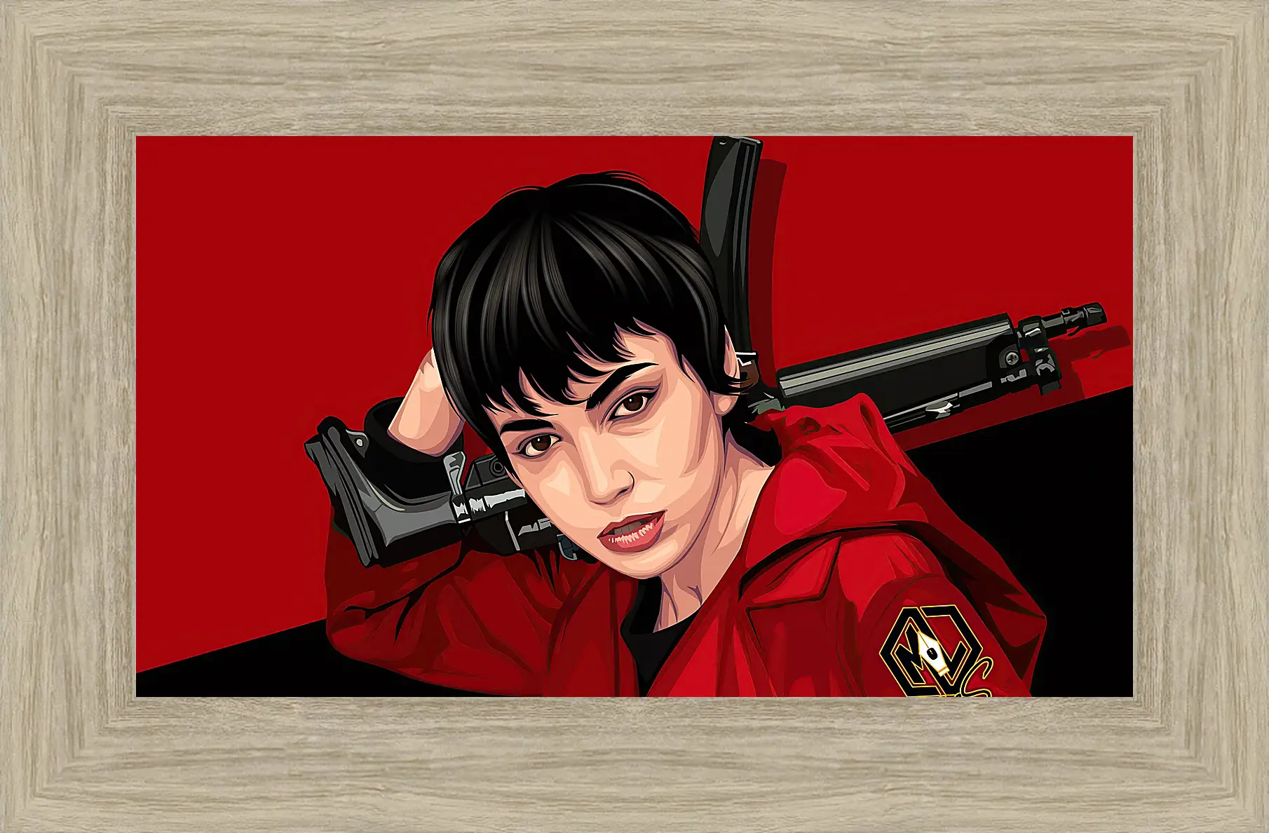 Картина в раме - Бумажный дом. La casa de papel