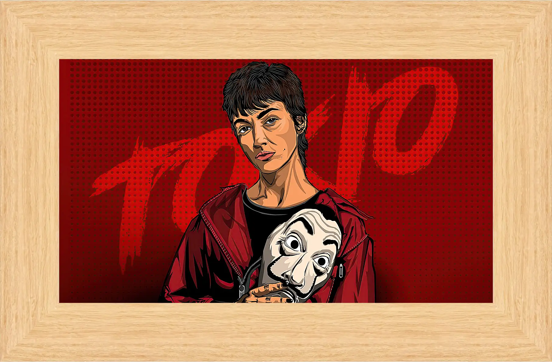 Картина в раме - Бумажный дом. La casa de papel