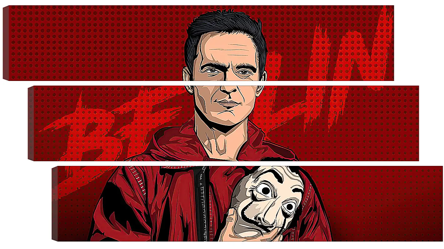 Модульная картина - Бумажный дом. La casa de papel