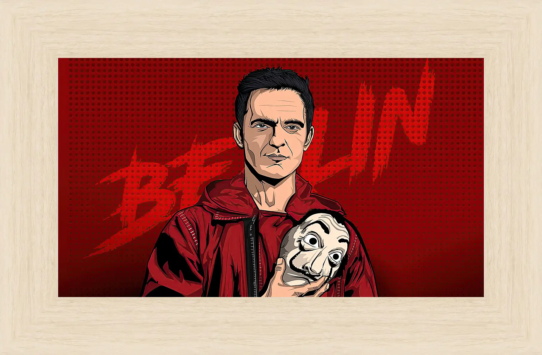 Картина в раме - Бумажный дом. La casa de papel