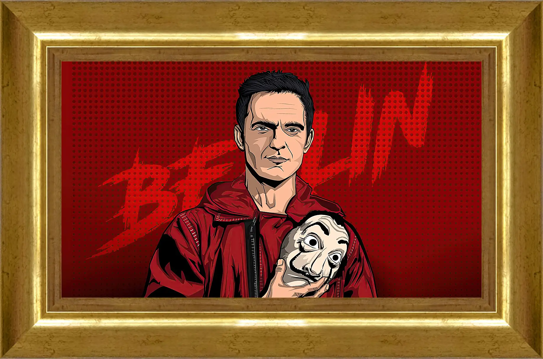 Картина в раме - Бумажный дом. La casa de papel
