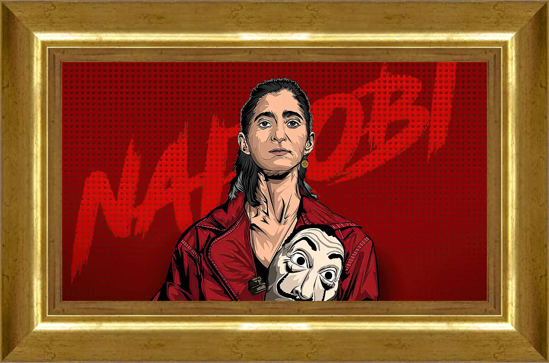 Картина в раме - Бумажный дом. La casa de papel