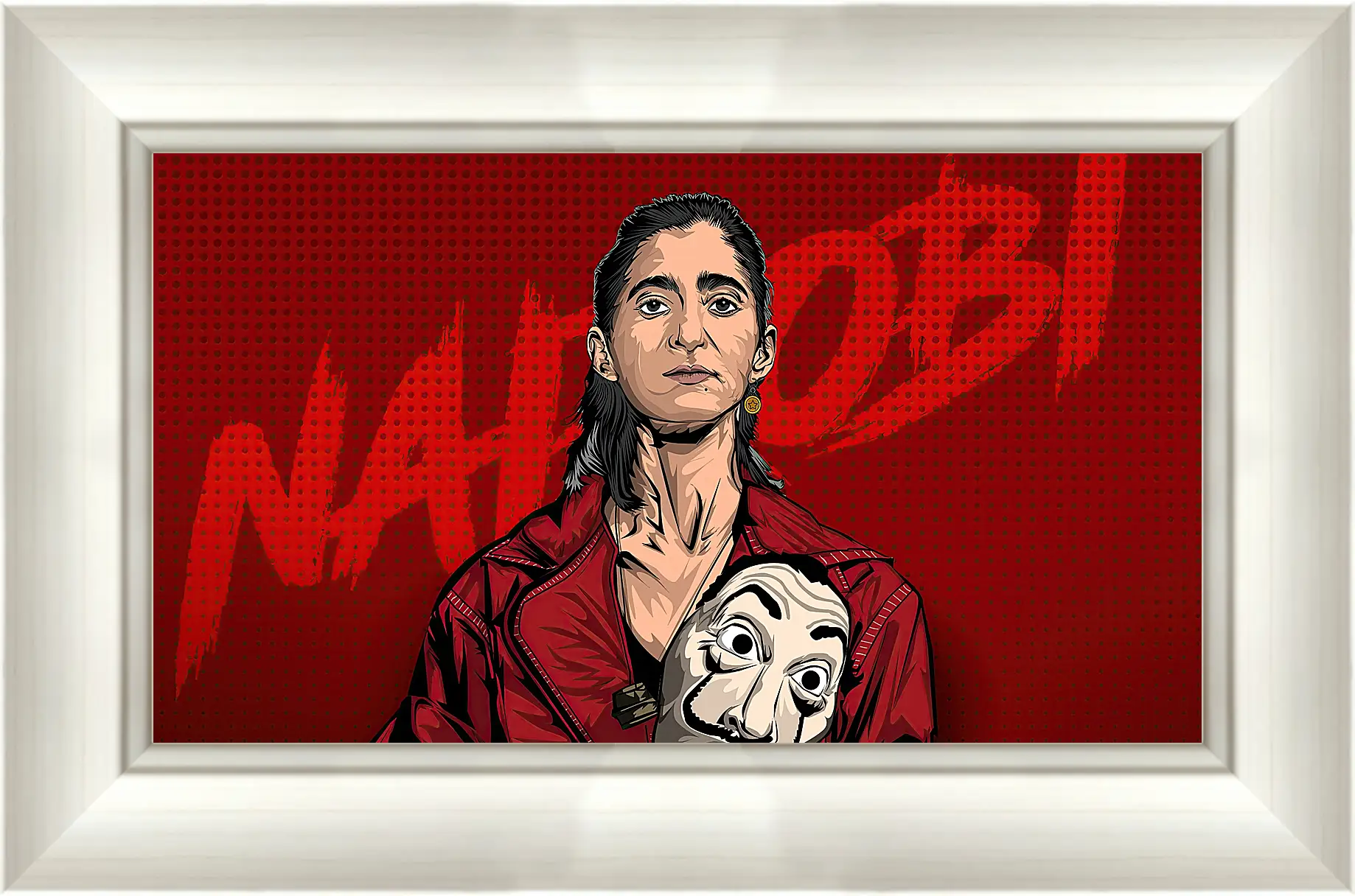 Картина в раме - Бумажный дом. La casa de papel