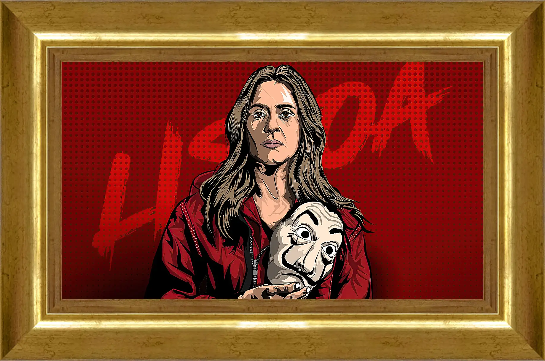 Картина в раме - Бумажный дом. La casa de papel