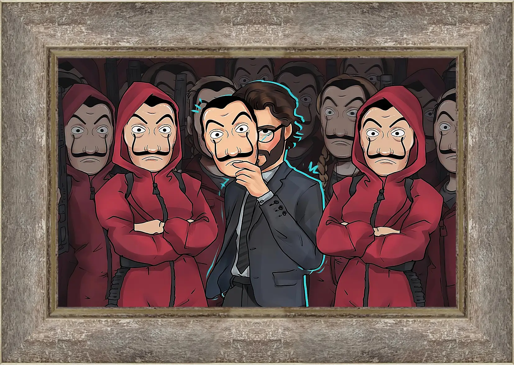 Картина в раме - Бумажный дом. La casa de papel