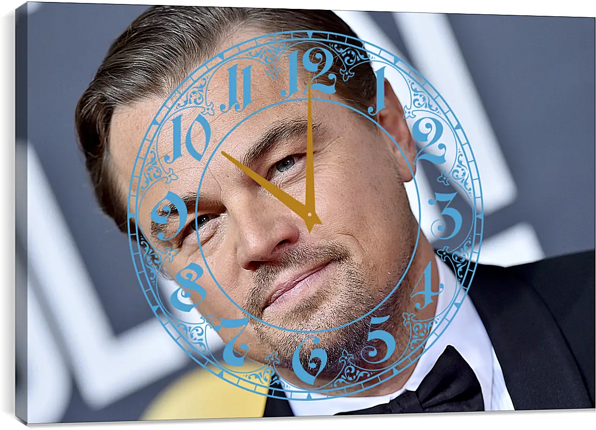 Часы картина - Леонардо Ди Каприо. Leonardo DiCaprio