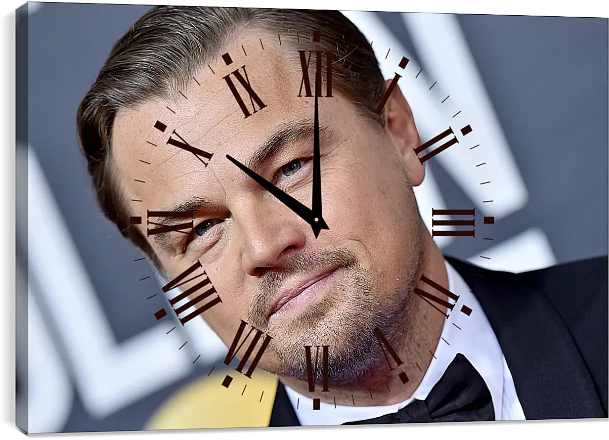 Часы картина - Леонардо Ди Каприо. Leonardo DiCaprio