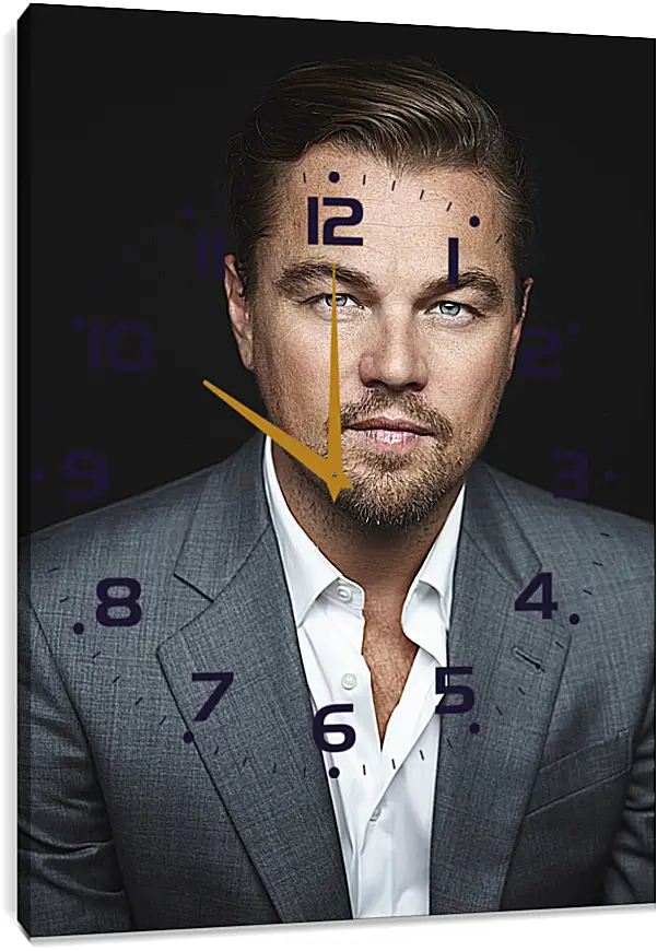 Часы картина - Леонардо Ди Каприо. Leonardo DiCaprio