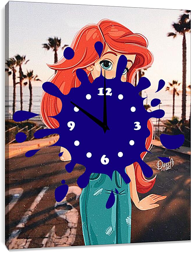 Часы картина - Ариель