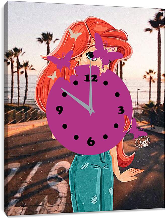 Часы картина - Ариель