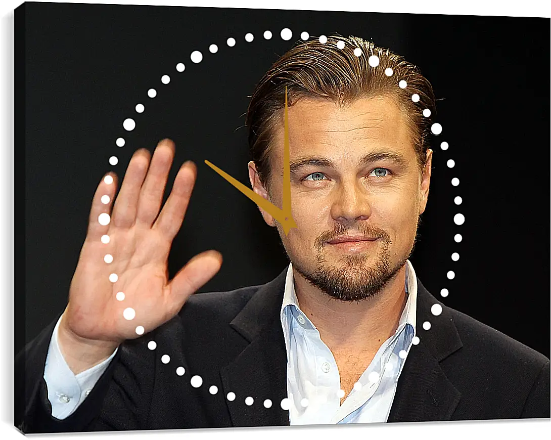 Часы картина - Леонардо Ди Каприо. Leonardo DiCaprio