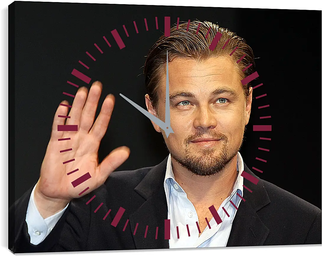 Часы картина - Леонардо Ди Каприо. Leonardo DiCaprio