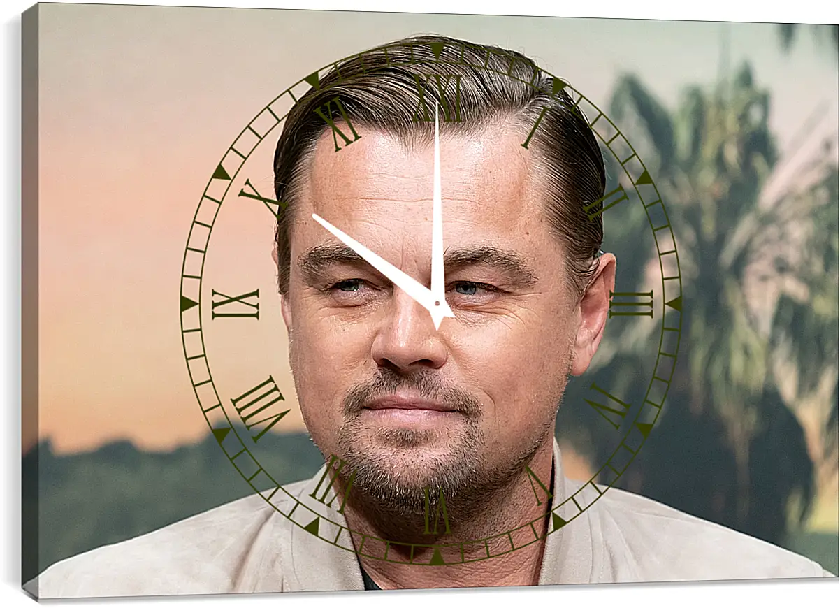 Часы картина - Леонардо Ди Каприо. Leonardo DiCaprio