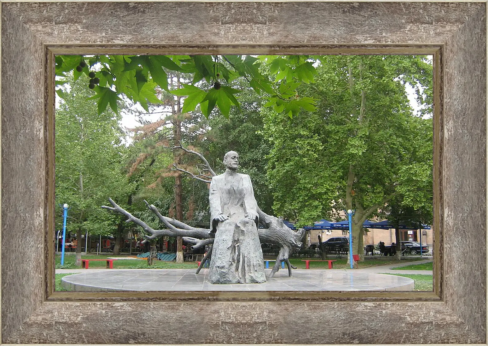 Картина в раме - Город