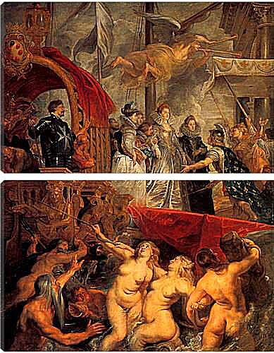 Модульная картина - Le Debarquement de la reine a Marseille. Питер Пауль Рубенс