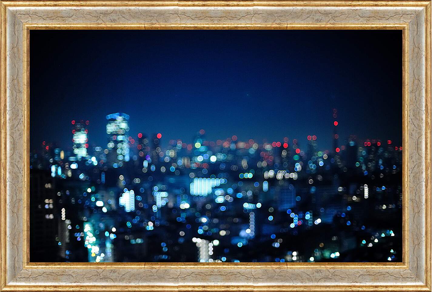 Картина в раме - Город