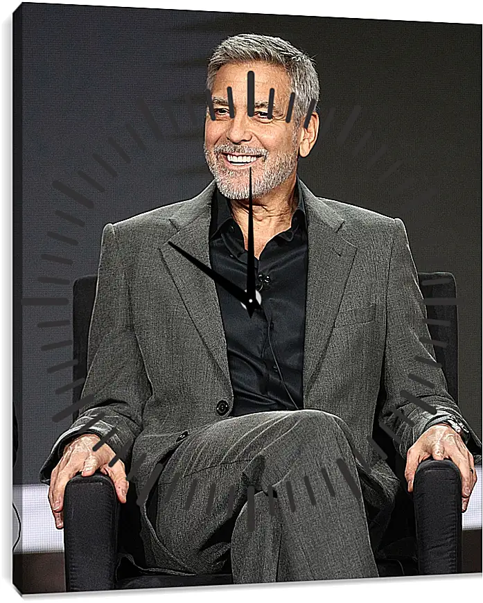 Часы картина - Джордж Клуни. George Clooney