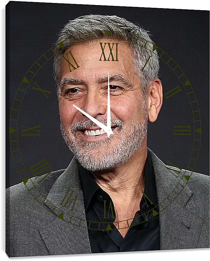 Часы картина - Джордж Клуни. George Clooney