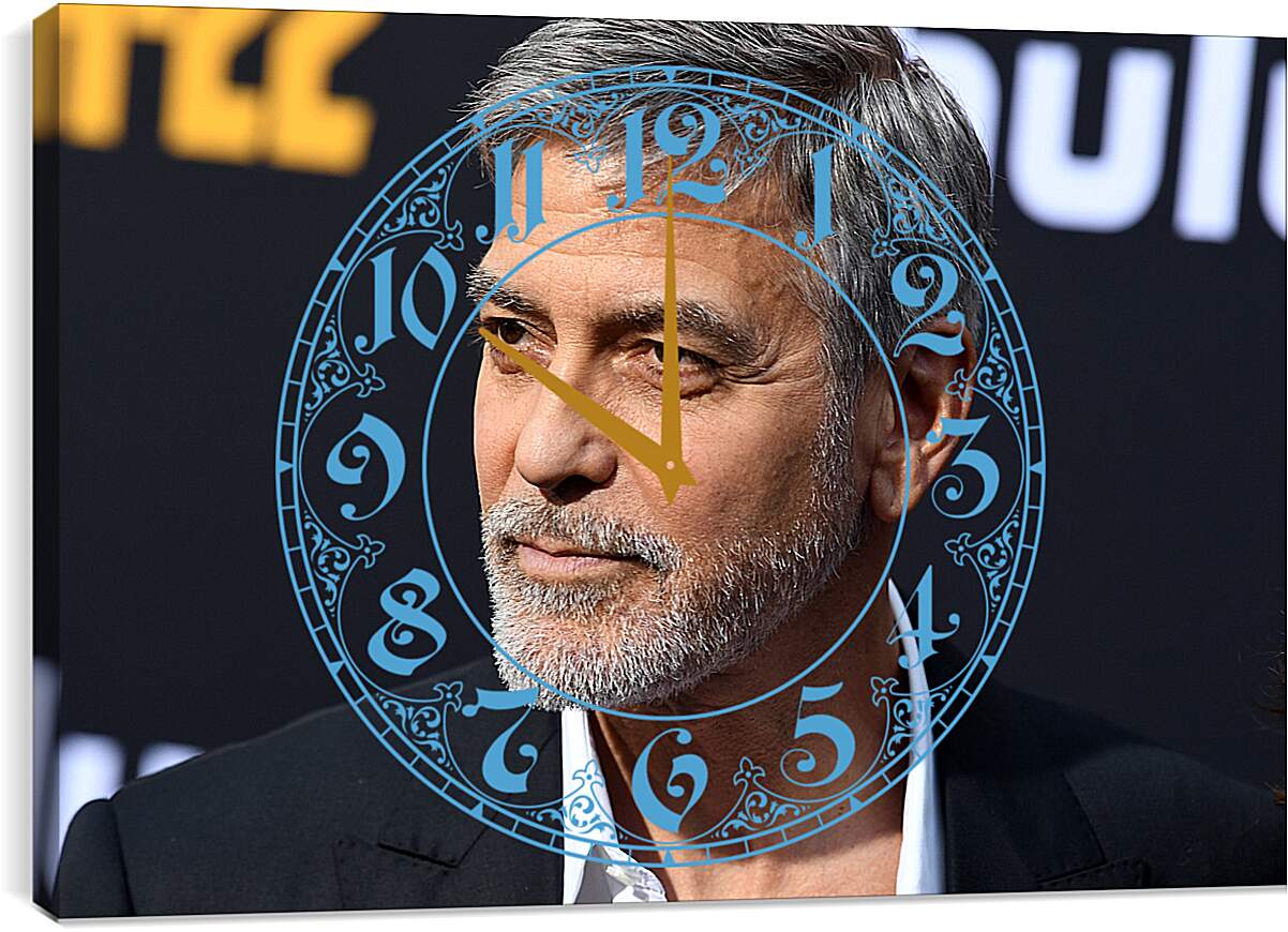Часы картина - Джордж Клуни. George Clooney