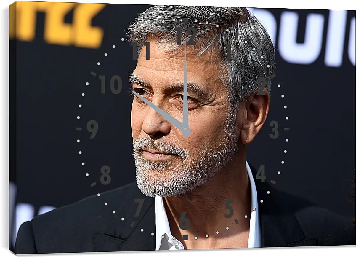 Часы картина - Джордж Клуни. George Clooney