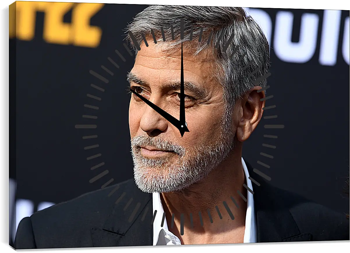 Часы картина - Джордж Клуни. George Clooney