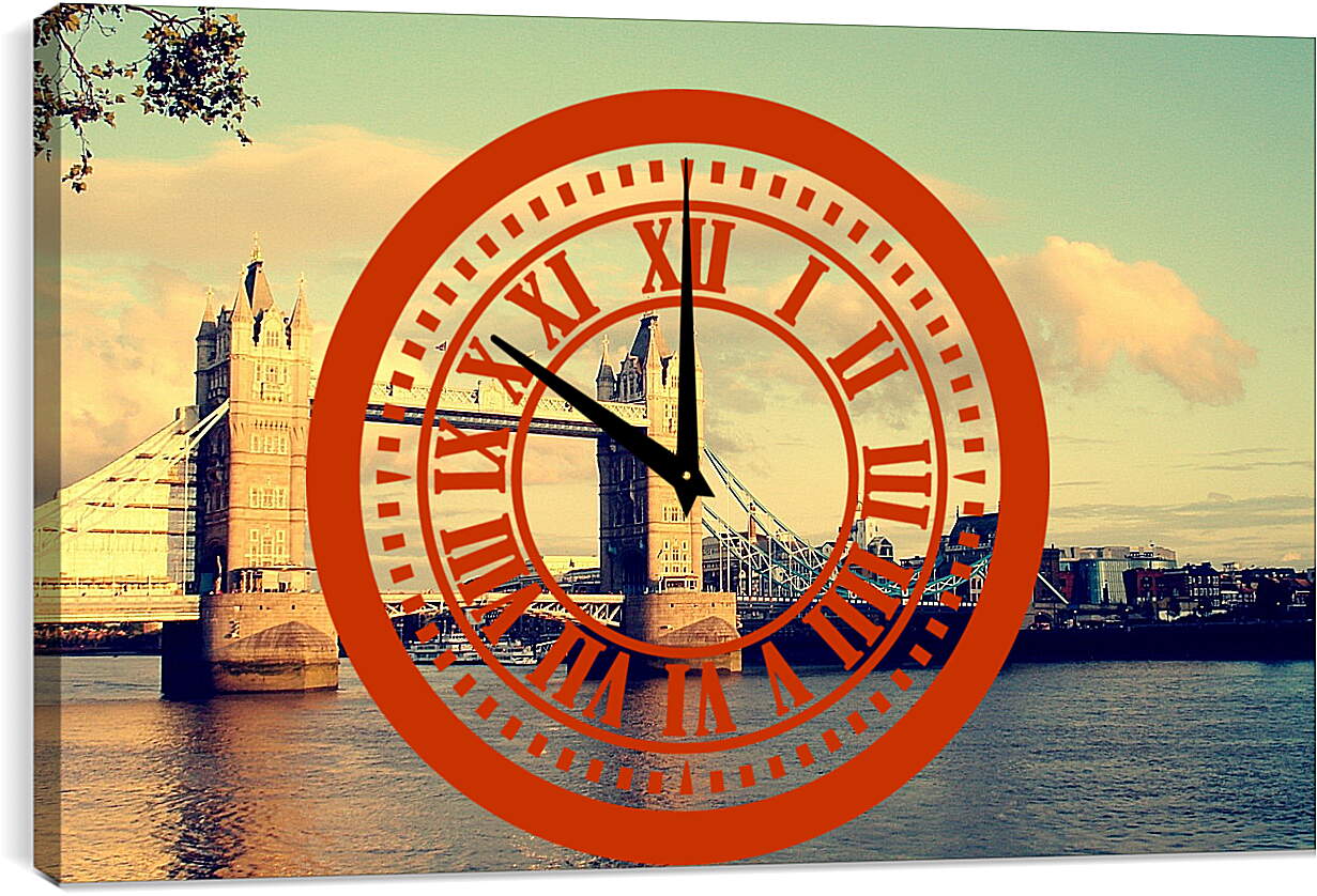 Часы картина - Лондон. Тауэрский мост.