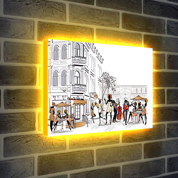 Лайтбокс световая панель - Кафе Парижа