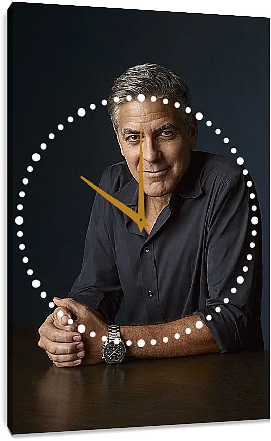 Часы картина - Джордж Клуни. George Clooney