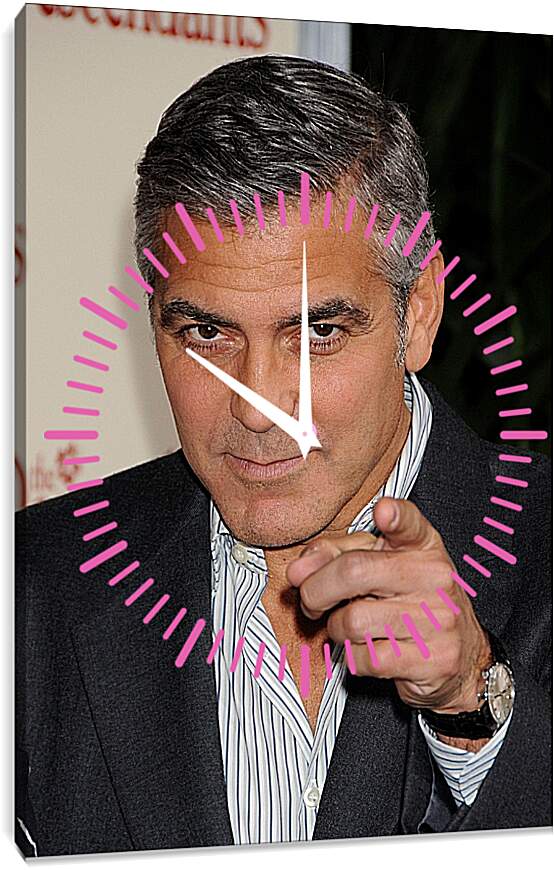 Часы картина - Джордж Клуни. George Clooney