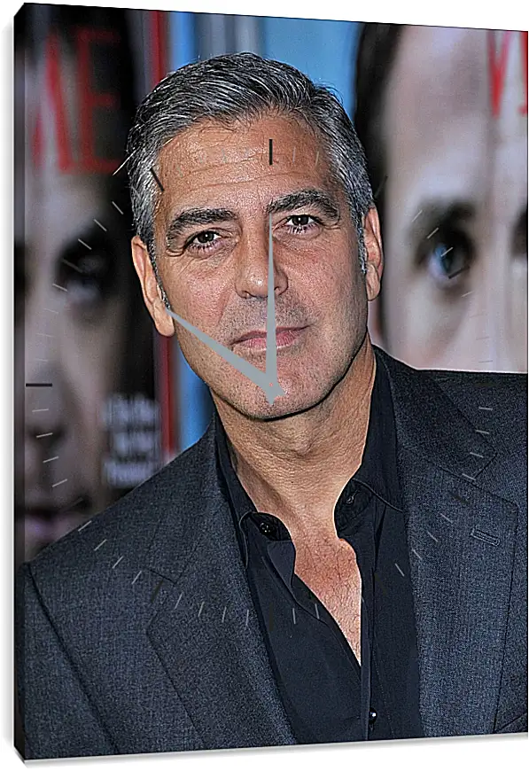 Часы картина - Джордж Клуни. George Clooney