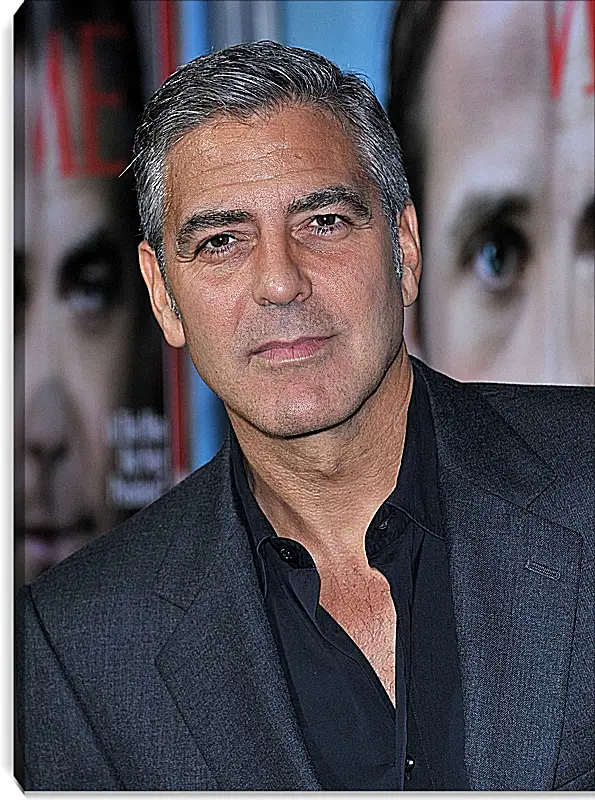 Часы картина - Джордж Клуни. George Clooney