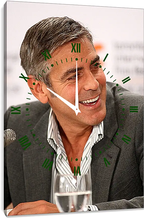 Часы картина - Джордж Клуни. George Clooney