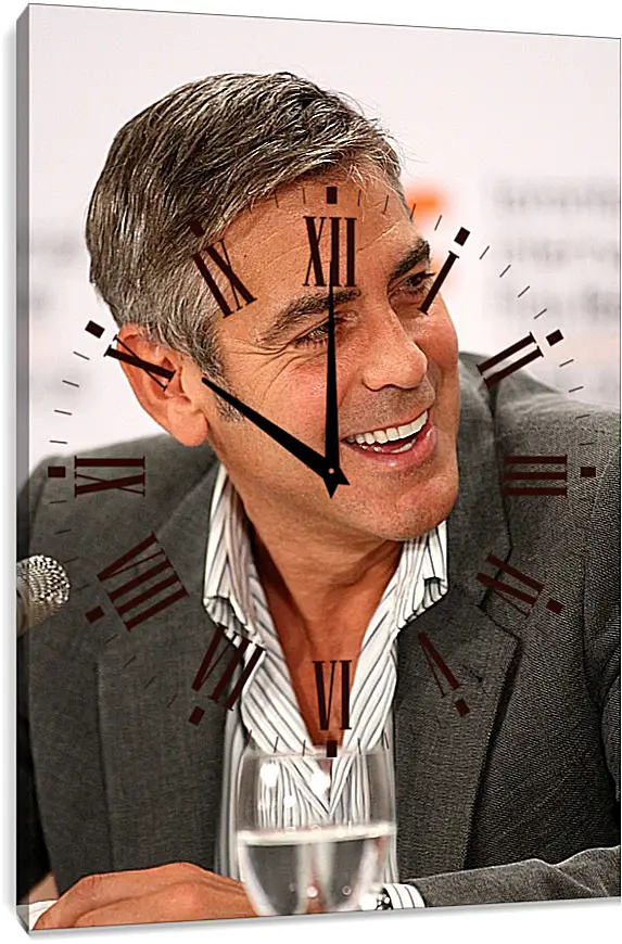 Часы картина - Джордж Клуни. George Clooney