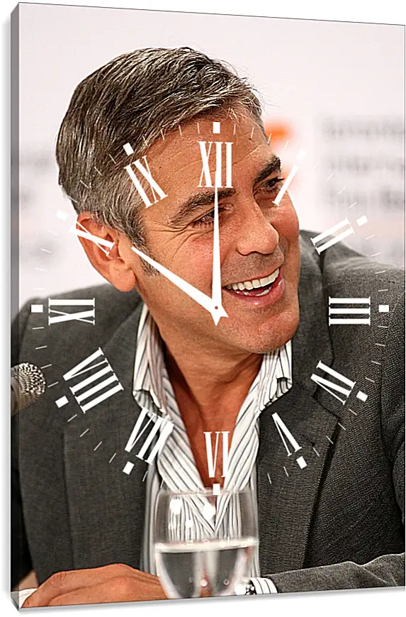 Часы картина - Джордж Клуни. George Clooney