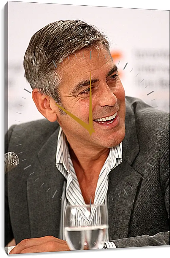 Часы картина - Джордж Клуни. George Clooney