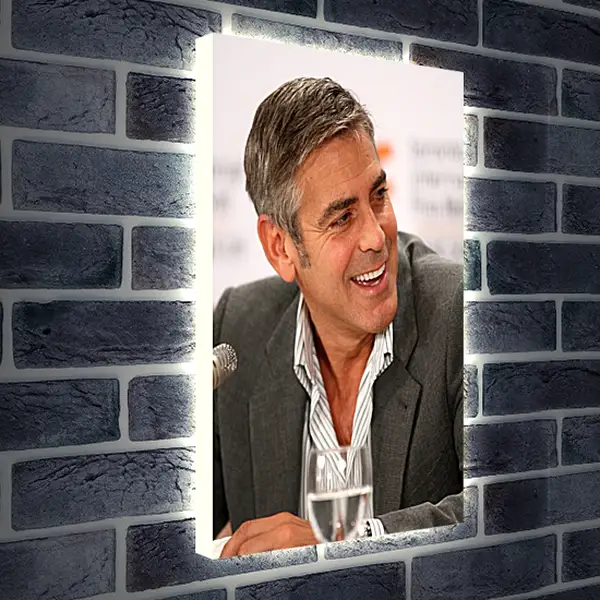 Лайтбокс световая панель - Джордж Клуни. George Clooney