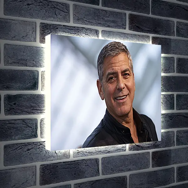 Лайтбокс световая панель - Джордж Клуни. George Clooney