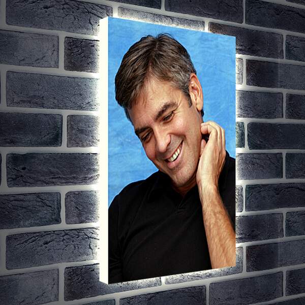 Лайтбокс световая панель - Джордж Клуни. George Clooney