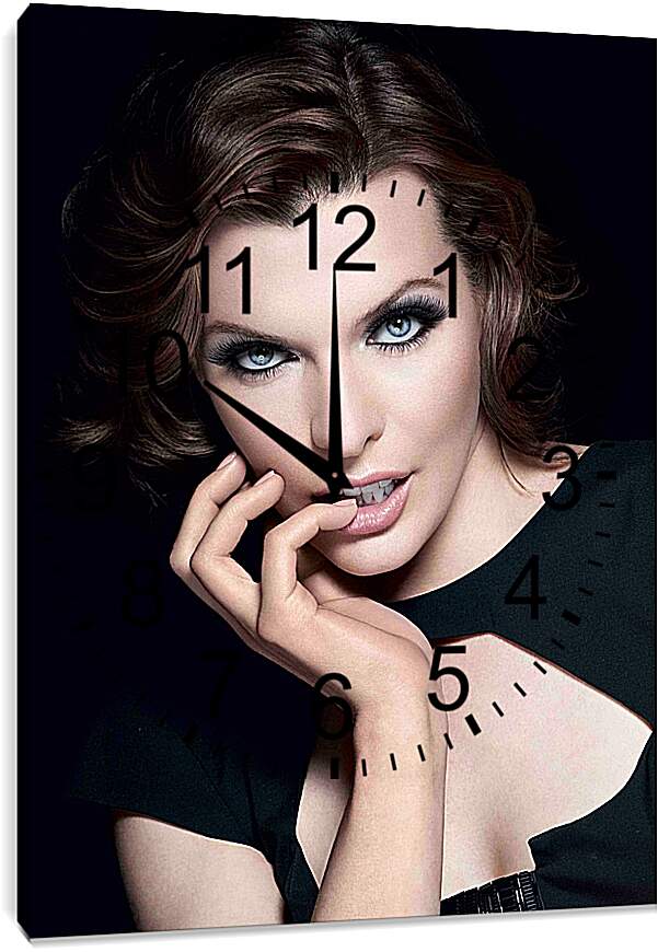 Часы картина - Милла Йовович. Milla Jovovich