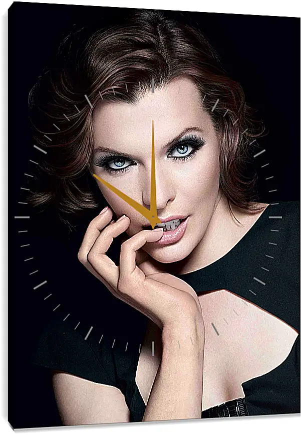 Часы картина - Милла Йовович. Milla Jovovich