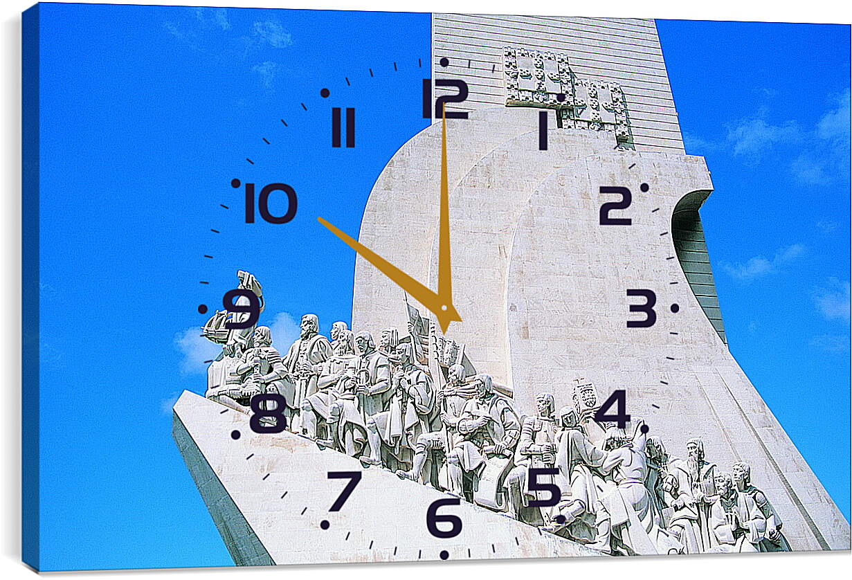 Часы картина - Памятник первооткрывателям в Лиссабоне